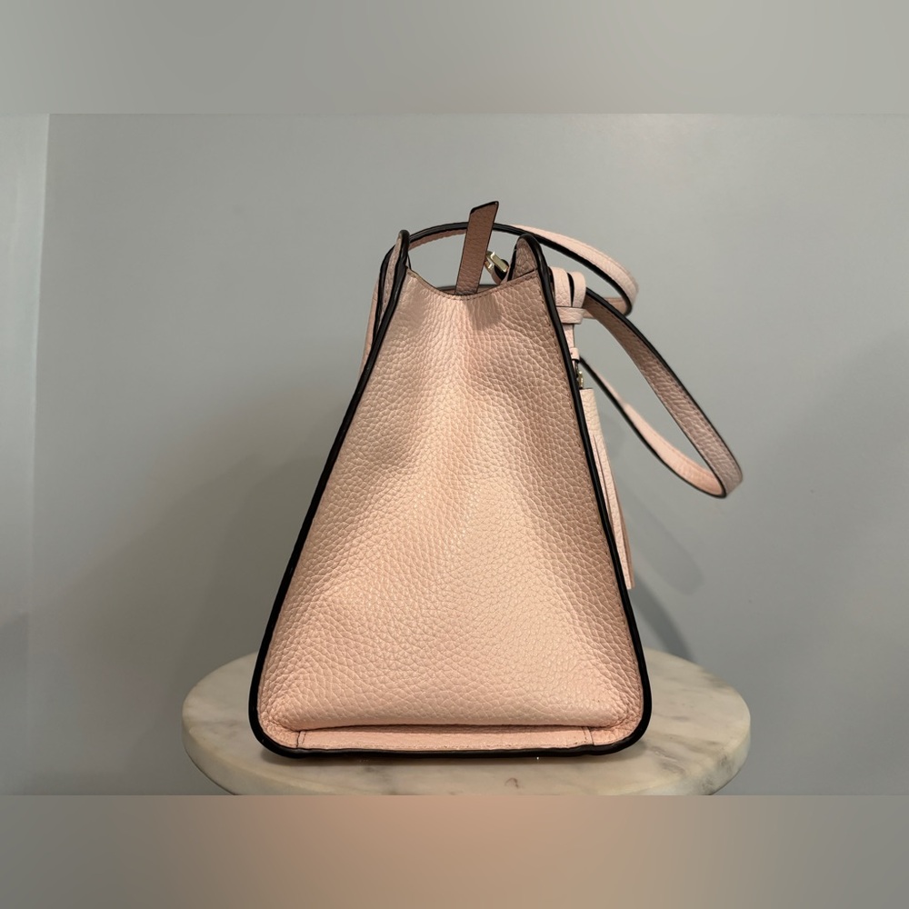 Kate Spade Rowe Medium Top Zip Satchel Peach Puff Blush Pink - Picture 10 of 13
